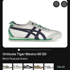 Onitsuka Tiger by Asics Mexico 66 SD Men's Shoes - Birch and Green